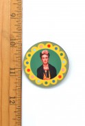 Round Frida Kahlo Pin